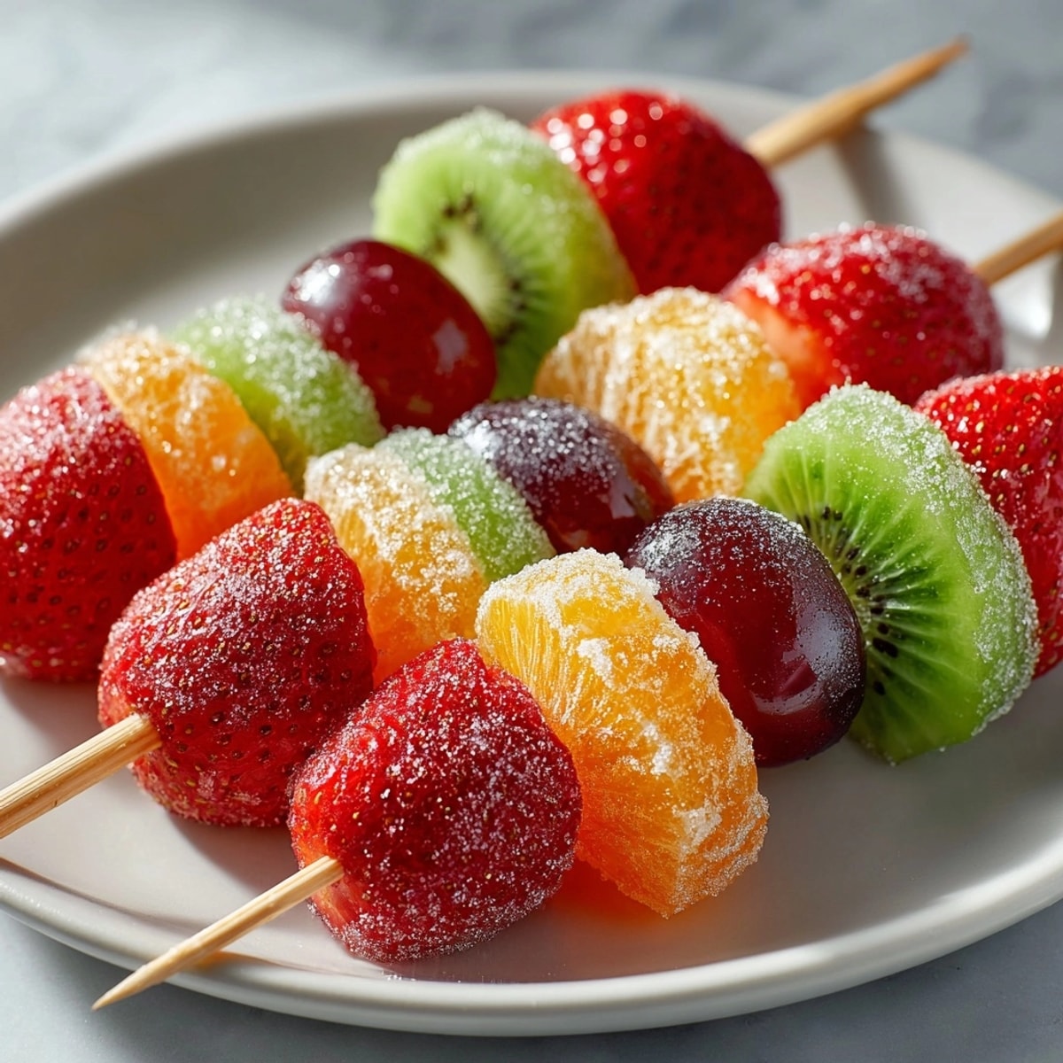 Homemade Tanghulu recipe: Juicy fruit threaded onto skewers, dipped in shimmering, golden syrup.