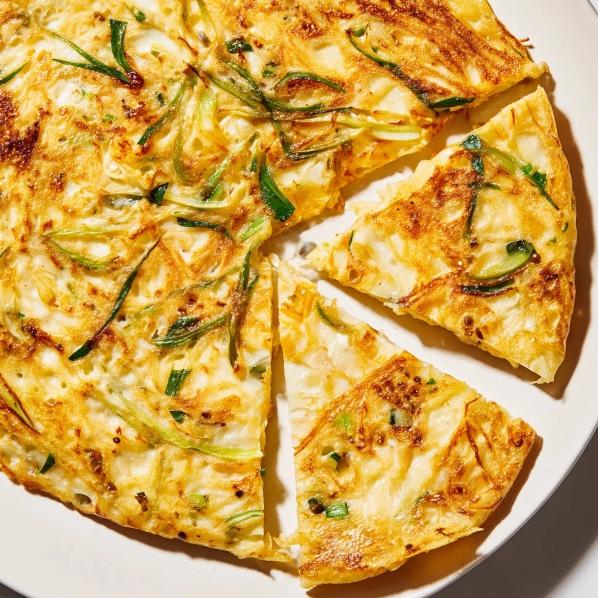 Golden Garlic Scallion Pancake Frittatas, warm and savory mini bites ready to serve.