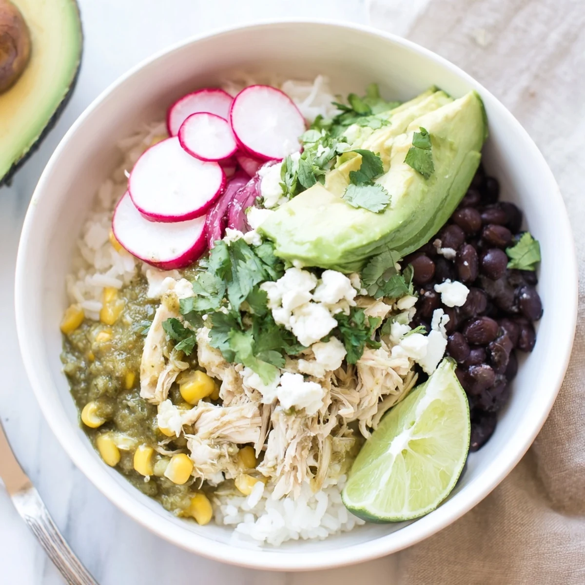 Green Enchiladas Rice Bowl