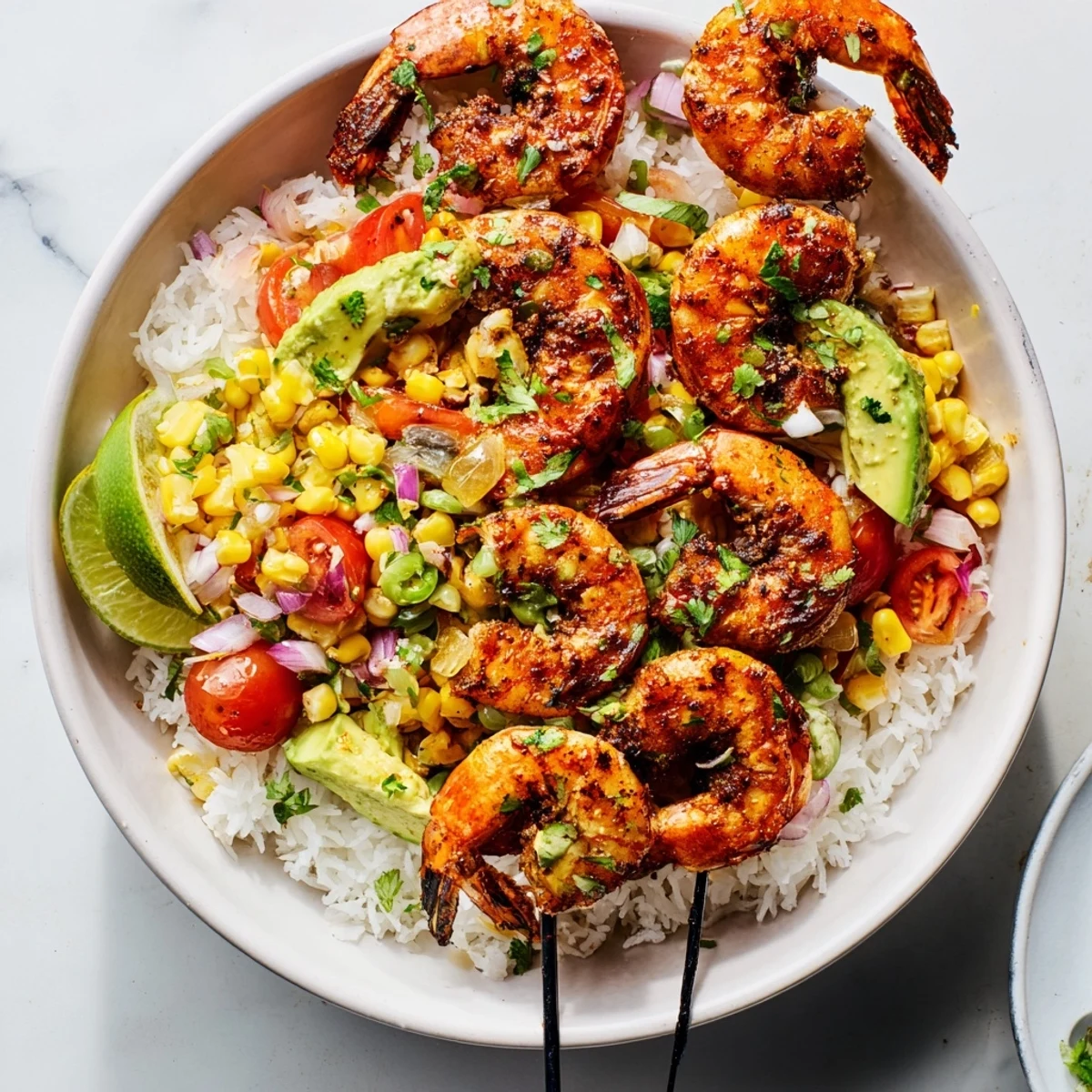 Easy Grilled Shrimp Bowl