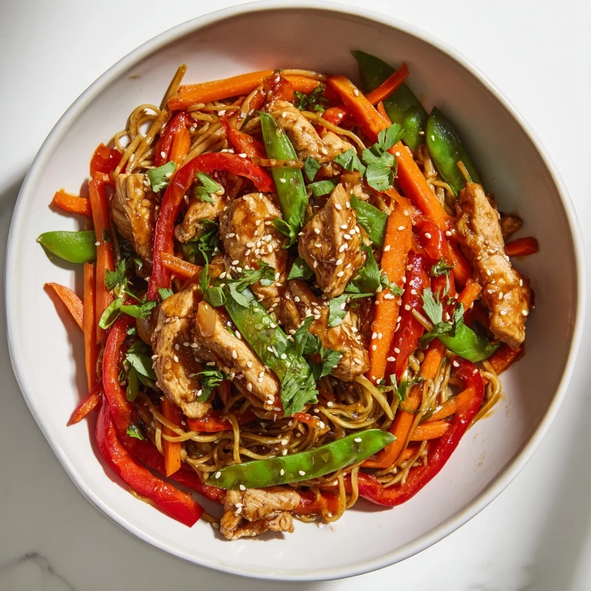 Lemon-Garlic Chicken Stir Fry