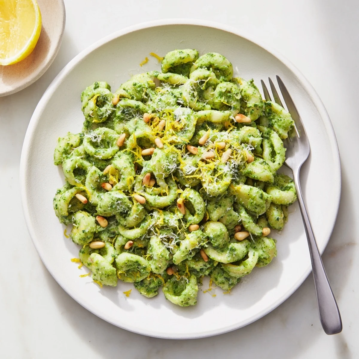 Green Pea Spinach Pasta