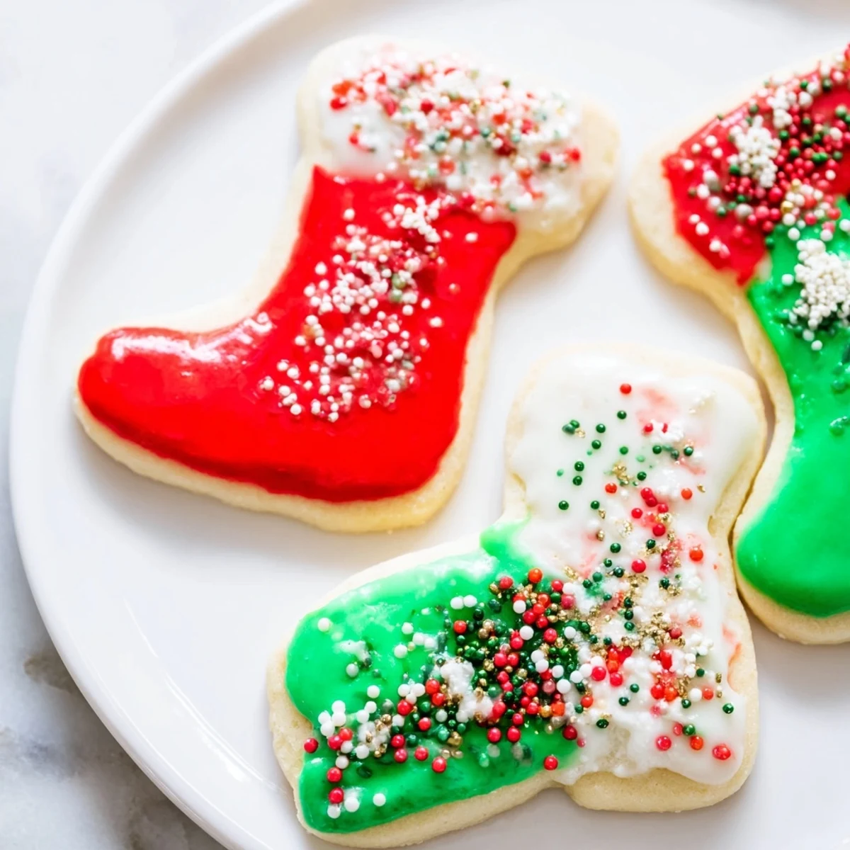 Warm oven-baked Christmas boot-shaped delights, perfect for sharing; imagine the sweet, vanilla aroma!