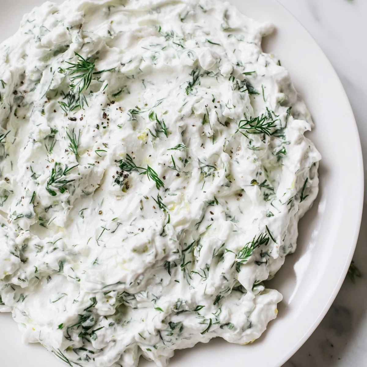 Creamy Greek Yogurt Herb Dip with fresh herbs, ready for dipping vegetables, crisp and cool.
