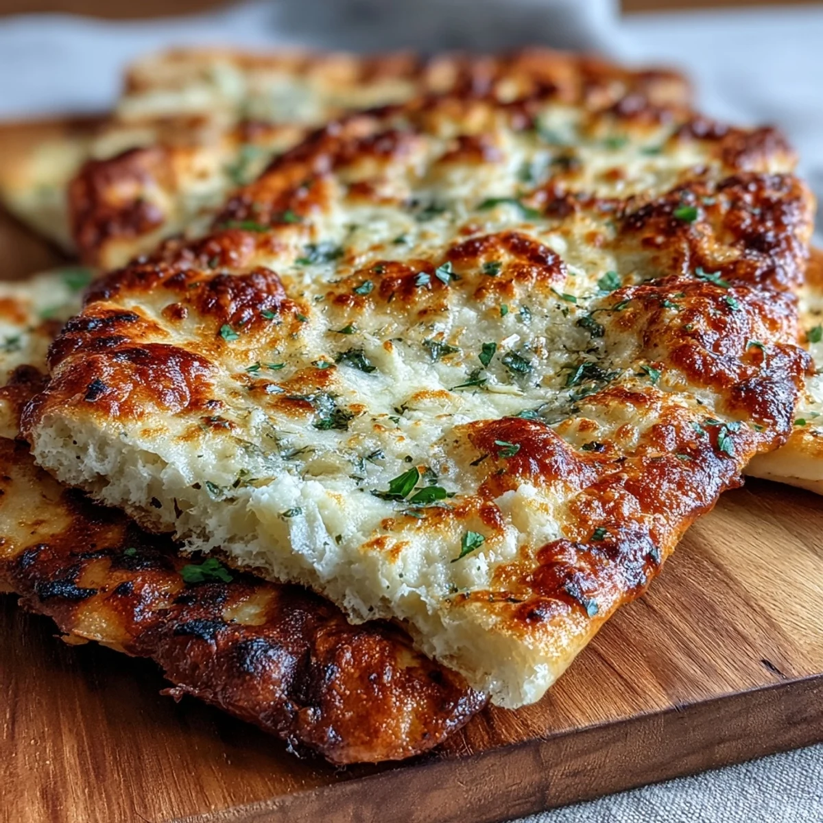 Hand rolling and skillet charring the Best Easy Garlic Naan Bread, finishing with a glossy brush of aromatic garlic butter.