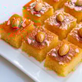 Egyptian Basbousa Coconut Cake