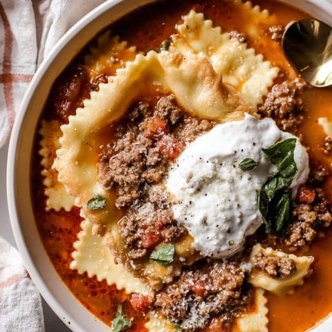 Lasagne Soup Quick Pizza Bowls