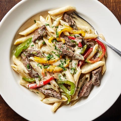 Philly Cheese Steak Pasta