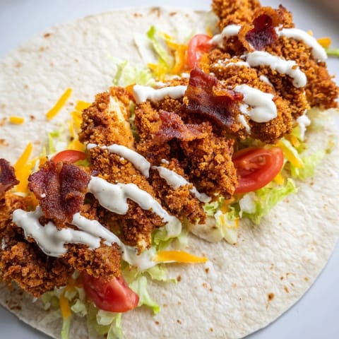 Crispy Chicken Bacon Wrap
