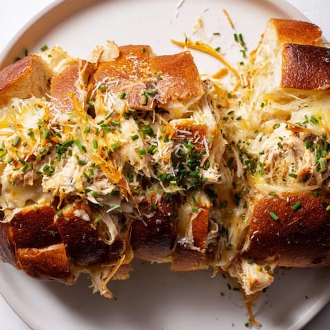 Cheesy Leftover Chicken Bake