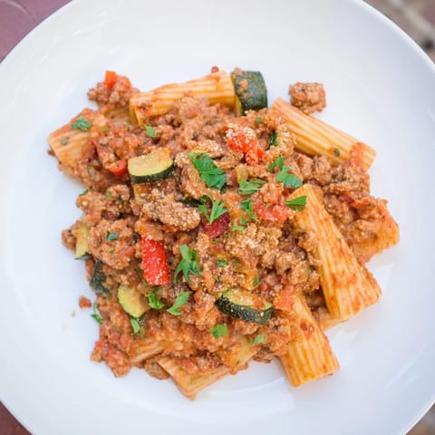 Spicy Vegan Chorizo Pasta