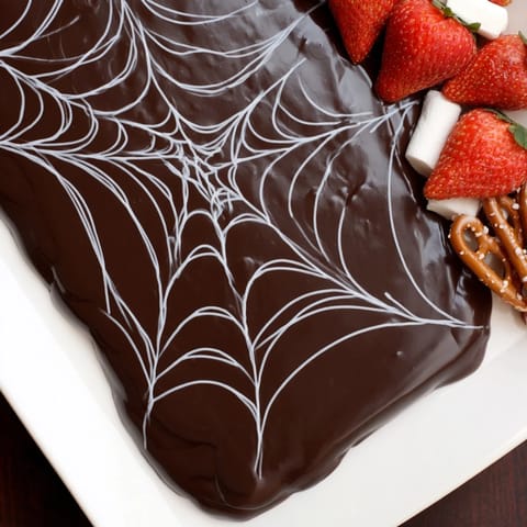 Spiderweb Chocolate Ganache Board