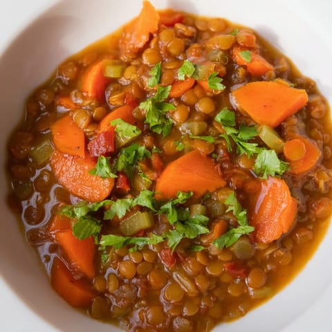 Spiced Carrot Lentil Soup