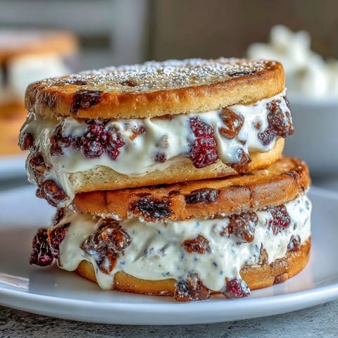Buttery clotted cream shortbread cookies filled with vibrant raspberry jam for a classic British teatime treat.