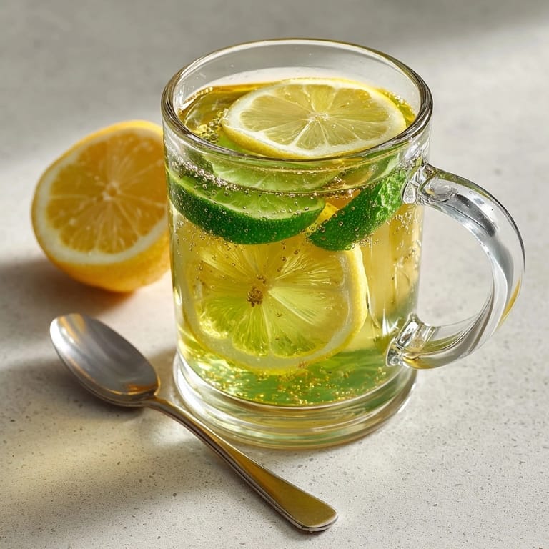 Warm, fragrant Medicine Ball recipe: soothing blend of peach, green tea, and honey.