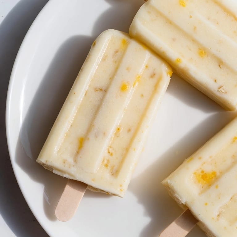 Creamy Mango Yogurt Banana Breakfast Popsicles, a vibrant summer indulgence made with fresh fruit.