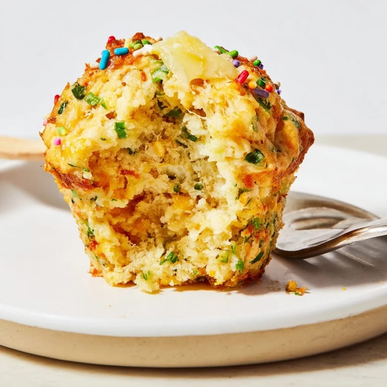 Delicious Cheddar Jalapeño Birthday Biscuit Muffin Pops, ideal for party snacks and celebrations.