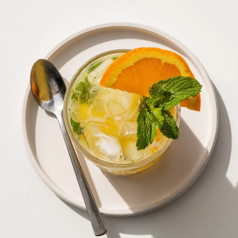 Colorful Probiotic Soda Mocktail featuring citrus juices and herbs, perfect for gut-friendly hydration.