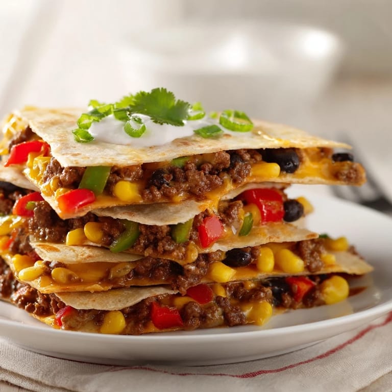 Easy Sheet Pan Quesadillas with Beef, perfect for sharing and loaded with flavorful fillings.