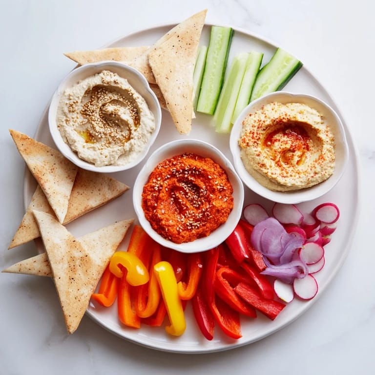 Beautifully arranged The Moroccan Tent featuring dips, warm pita, and a stunning array of fresh vegetables.