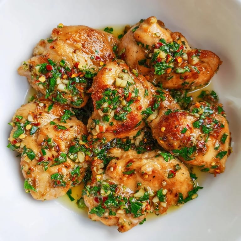 A serving of flavorful garlic butter chicken bites, perfect for enjoying as a family meal tonight.