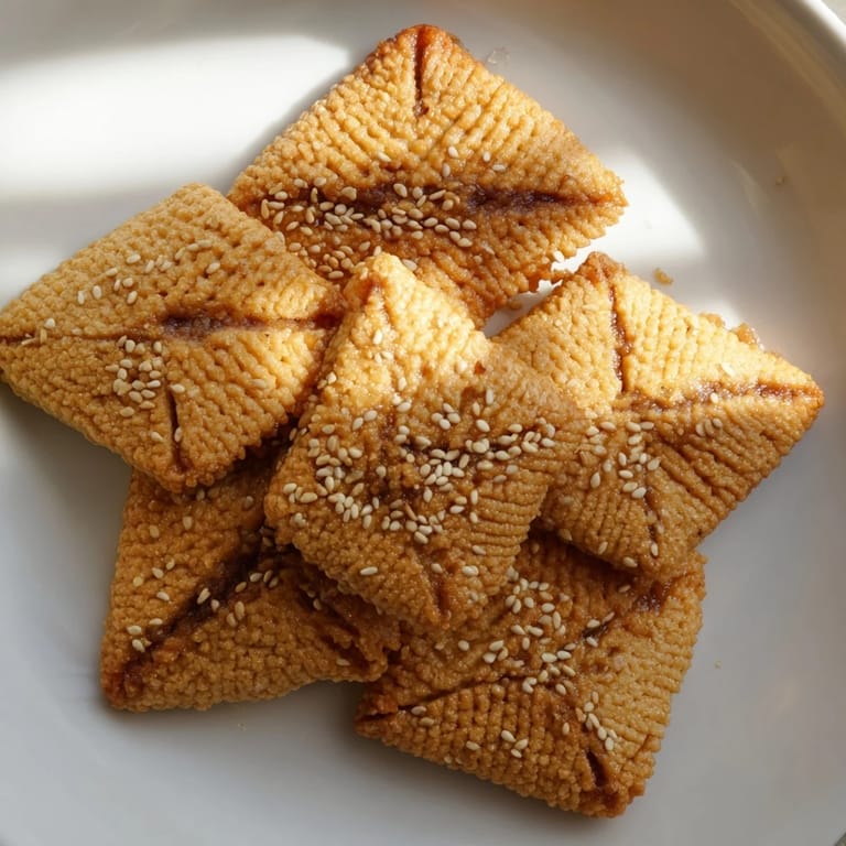 Warm honey-glazed Tunisian Makroudh, a sweet dessert perfect with mint tea, ready to eat.