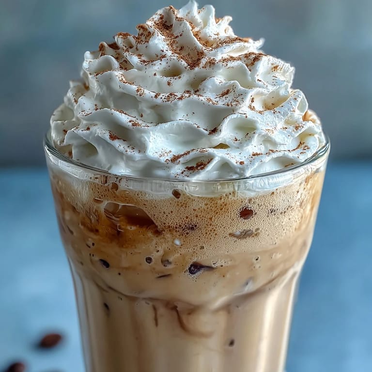Light and refreshing vanilla bean frappuccino featuring almond milk, espresso, and real vanilla for a guilt-free indulgence.  