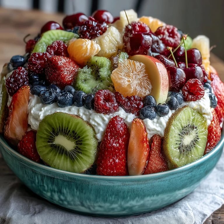 Fresh, colorful Baby in Bloom Fruit Platter with pineapple and melon flowers, served with tangy vanilla yogurt dip for a refreshing snack.  