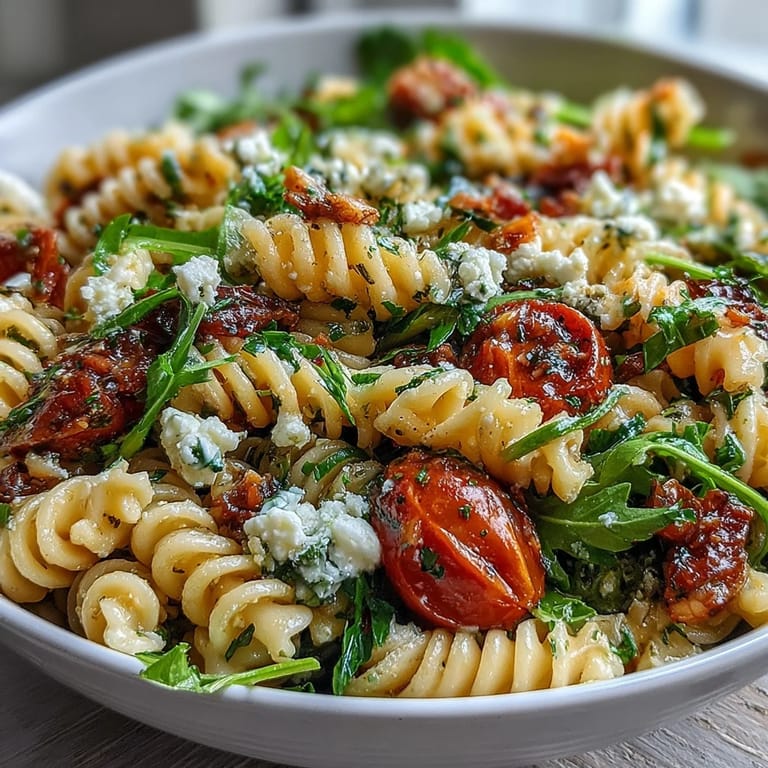 Cool, tangy Lemon Vinaigrette Pasta Salad featuring fresh cucumbers, sweet cherry tomatoes, and vibrant herbs—ideal for warm-weather meals or potlucks.