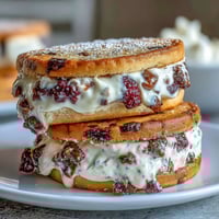 Buttery clotted cream shortbread cookies filled with vibrant raspberry jam for a classic British teatime treat.