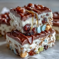 Festive St. Patrick's Day Treats Board with Lucky Charms Bark and rainbow candies.